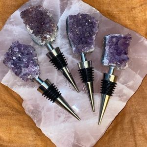 Luxury Amethyst wine stopper cork